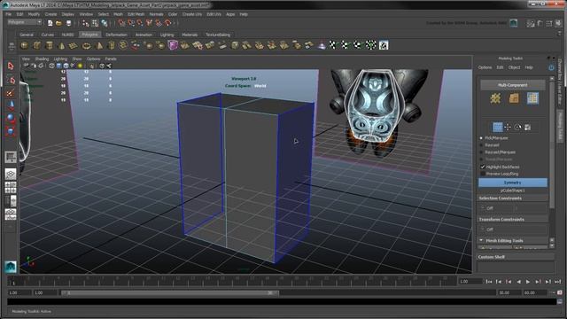 Modeling a Jetpack Game Asset - Part 1: Body shell смотреть онлайн