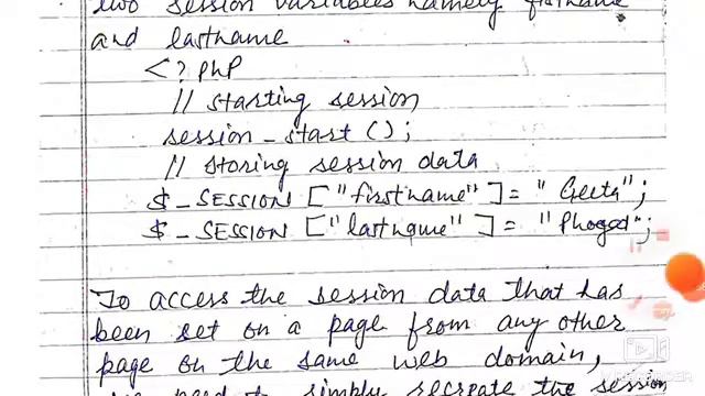 Session variables in php(unit 4 10+2) смотреть онлайн