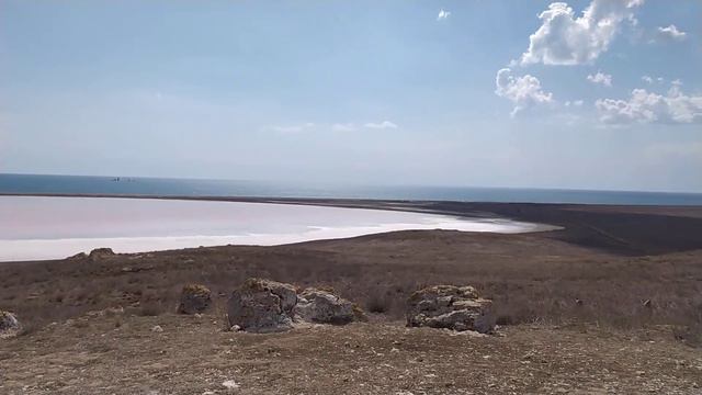 Кояшское озеро с г.Приозерная.Опукский заповедник. смотреть онлайн
