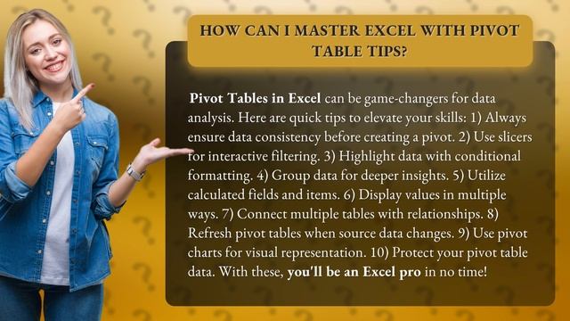 How Can I Master Excel with Pivot Table Tips? смотреть онлайн