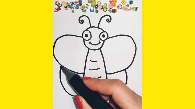 Как нарисовать милую Бабочку # Просто рисуем # How to draw a cute butterfly смотреть онлайн