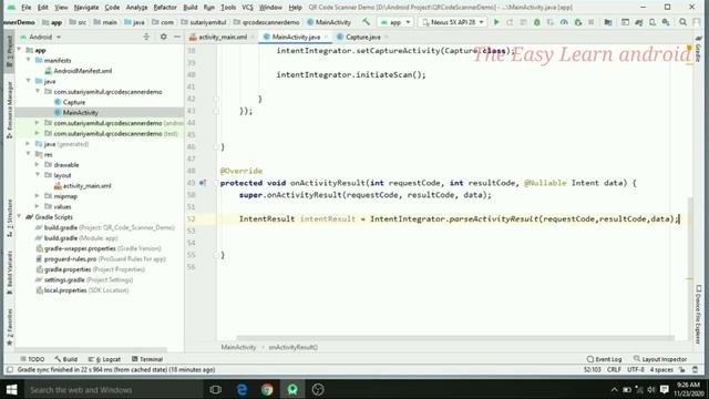How to implement QR code scanner in android studio | implement QR code scanned in android studio смотреть онлайн