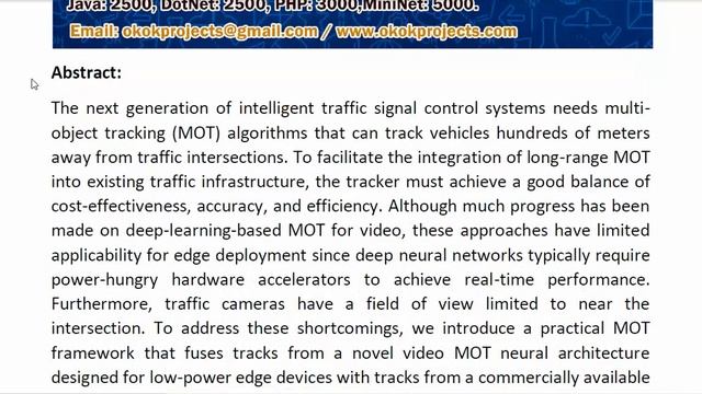 Long Range Multi Object Tracking at Traffic Intersections on Low Power Devices смотреть онлайн