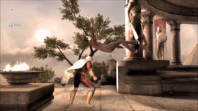 Injustice: Gods Among Us - Shazam basic combos and level transition смотреть онлайн