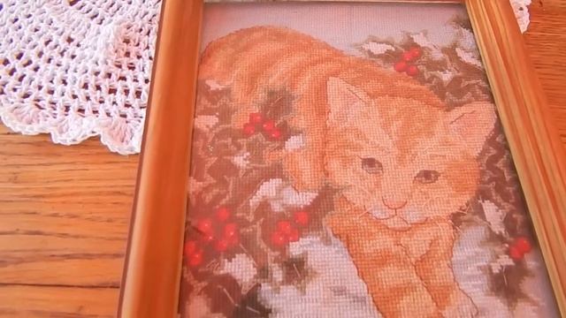 Мои работы:вышивка крестиком и декупаж.Вышивка на подушках.Первые работы.Текущий процесс.Игольница. смотреть онлайн