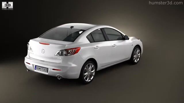 Mazda 3 sedan 2011 by 3D model store Humster3D.com смотреть онлайн
