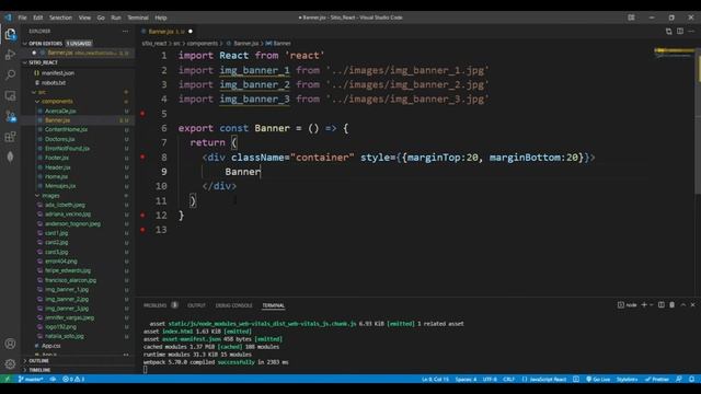 Sitio React (04 : Banner) смотреть онлайн