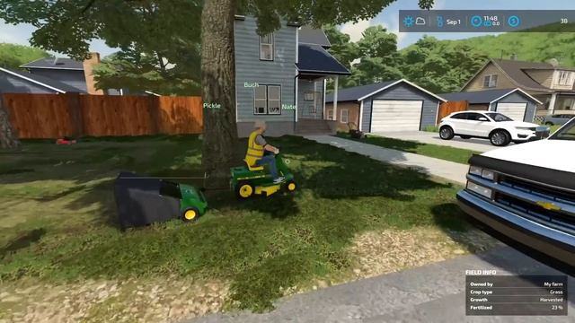 MOWING OVERGROWN LAWN WITH PUSH MOWERS! ($5,000 JOB!) | FARMING SIMULATOR 22 смотреть онлайн