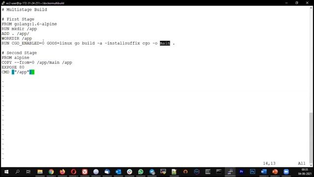 Multistage Dockerfile for Golang | #devops #docker #dockerMultistage смотреть онлайн