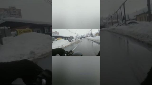 Краснодар в сугробах. На электросамокате по Краснодару, утонувшему в сугробах. смотреть онлайн