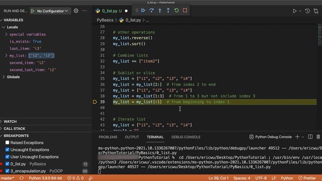 Python Tutorial - List & Tuple смотреть онлайн