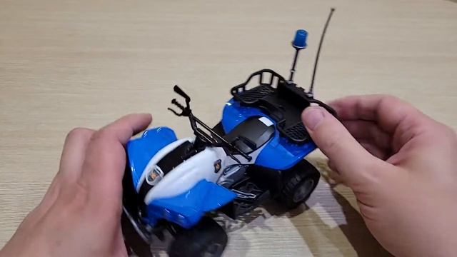 Квадрацикл полицейский брудер Bruder с фигуркой полицейского - обзор смотреть онлайн
