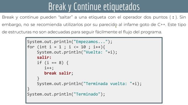 JAVA: Break y continue ☕ DAM - DAW смотреть онлайн