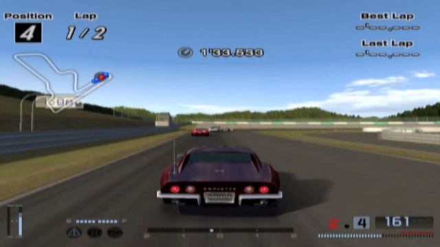 Гран Туризмо 4 (Онлайн Тест Версия) Шевяролет Корвет Стингрей L46 350 Геймплей смотреть онлайн