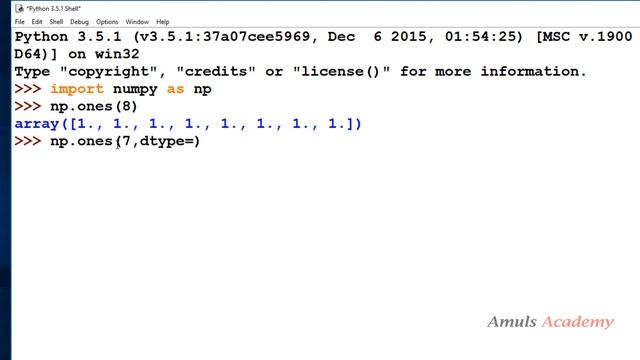 Numpy Ones Function | Creating NumPy Arrays | Python Tutorials смотреть онлайн
