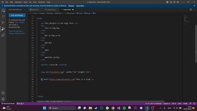 Digi Tech CO454 Entwan. HTML CSS Javascript using VSC смотреть онлайн