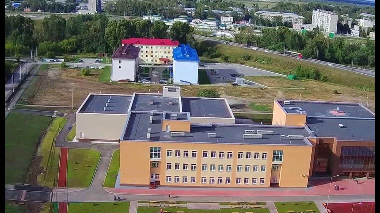 Г. Обь (НСО) с высоты птичьего полёта. Квадр Hubsan H501A X4 Air Pro. смотреть онлайн