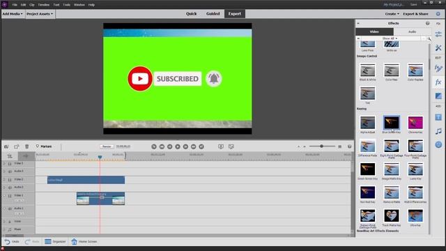 How to work Green Screen Footage on Adobe Premiere Elements 2020 смотреть онлайн