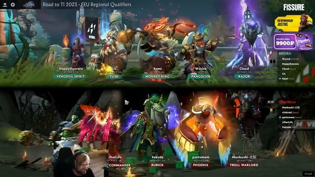 НС смотрит игру One Move vs Hydra | Квалы на The International 2023 в Восточной Европе смотреть онлайн