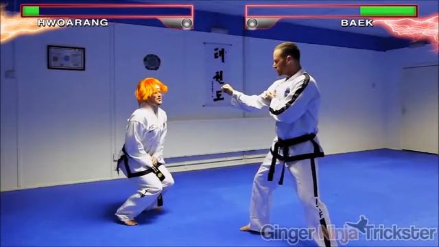 Real Life Tekken Fight | HWOARANG Vs BAEK (Baek Wins Version) смотреть онлайн