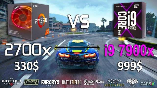 i9 7900x vs Ryzen 7 2700x Test in 8 Games смотреть онлайн