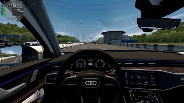 City Car Driving - Audi A6 Avant 50 TFSI | Normal Driving смотреть онлайн