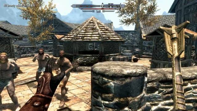 Skyrim - Fun with ragdoll people смотреть онлайн
