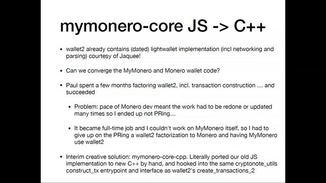 MoneroKon 2019 - Challenges in Building Software with Monero Code (Paul Shapiro) смотреть онлайн