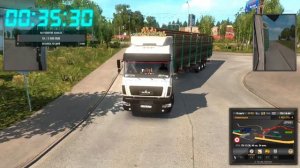 Euro Truck Simulator 2 Маз 5440 по суровой России