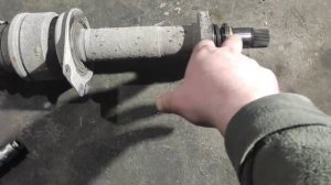 Vw T5 Известная проблема - изношены шлицы правого привода Known issue - worn right drive splines