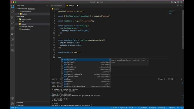 Как использовать ChatGPT API в Node.js приложении | Используем нейросеть c JavaScript смотреть онлайн