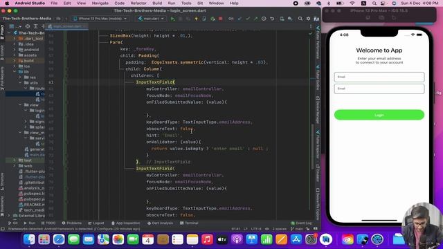 Part-8 Flutter Login & Signup UI Design || Flutter Firebase Social Media Application смотреть онлайн