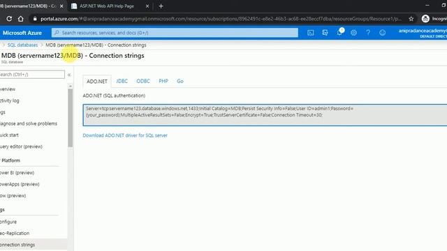 Deploy Host web api on Azure with azure Database, create ASP.Net Identity tables inside existing dB смотреть онлайн