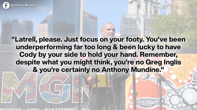 "You're Entitled & Weak!" Anthony Mundine TORCHES Latrell Mitchell смотреть онлайн