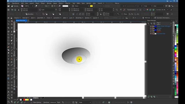Рисуем капли воды при помощи режима наложения Overlay в программе CorelDesigner смотреть онлайн