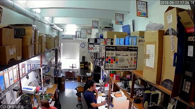 Купольная HD-камера CO-DH01-015v2. Офис день. смотреть онлайн