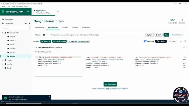 MongoDB Compass - $lookup in Pipeline смотреть онлайн