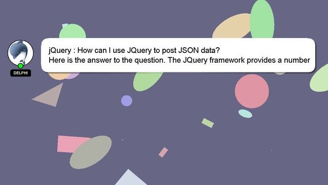 jQuery : How can I use JQuery to post JSON data? смотреть онлайн