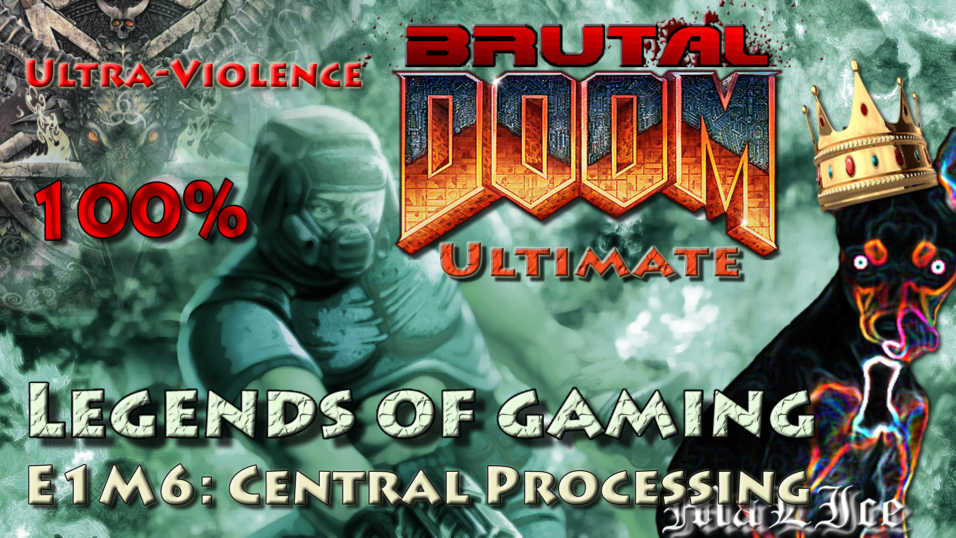 Brutal Doom Ultimate (100%) - E1M6: Central Processing