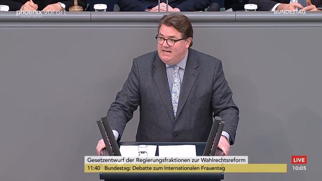 Bundestagsdebatte zur Änderung des Bundeswahlgesetzes am 17.03.23 смотреть онлайн