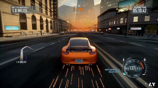 Porsche Run ( Need For Speed The Run ) - Stage 1 - West Coast : Gameplay | Hard смотреть онлайн