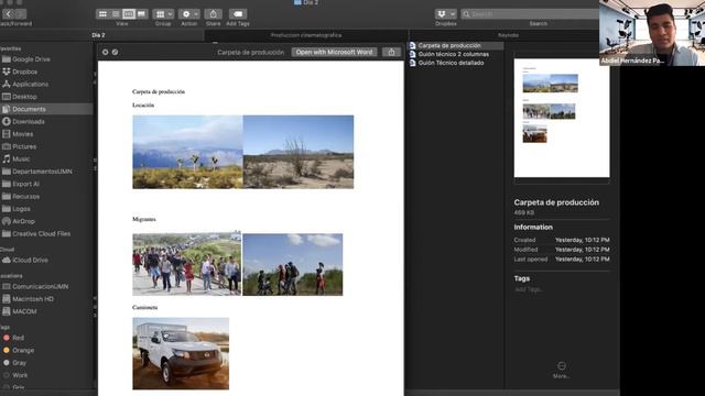 CINEMATOGRAFÍA PRODUCCIÓN  SEMINARIO & TALLER ¨Conexiones De Esperanza¨