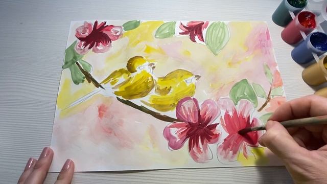 Птицы. Уроки рисования для детей и взрослых. смотреть онлайн