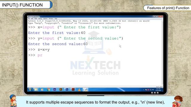 Input Function in Python смотреть онлайн