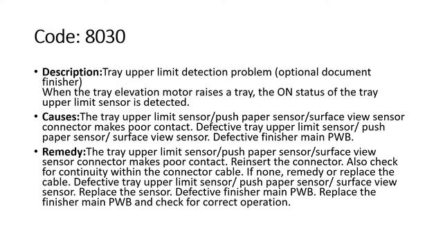 Kyocera FS9130DN All Error Codes Description and Remedy смотреть онлайн