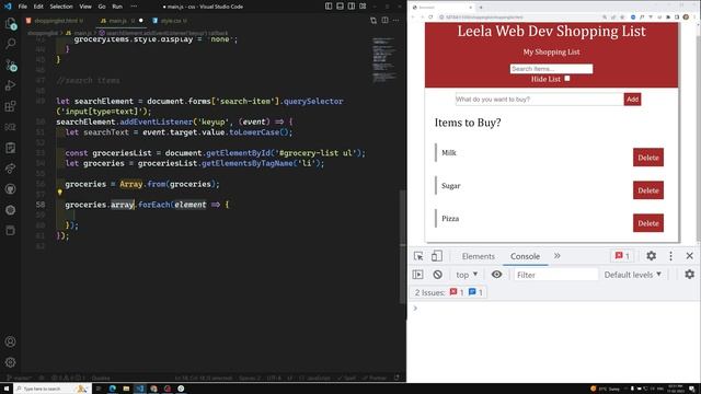 62. Implement Search box functionality using Keyup event - DOM смотреть онлайн
