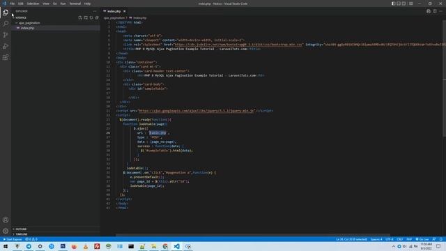 PHP 8 MySQL Ajax Pagination Example Tutorial смотреть онлайн