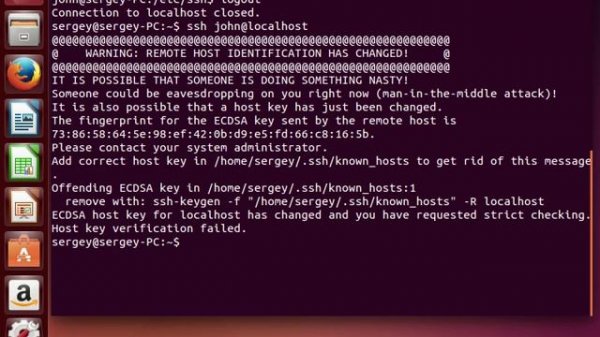 ssh warning remote host identification has changed. How to fix it?