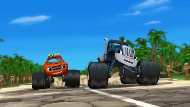 Corsa Intorno all'Isola Tropicale di Dragon Island | Blaze e le Mega Macchine смотреть онлайн