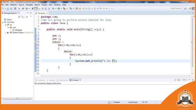 How to use Nested labeled For loop in Core Java смотреть онлайн
